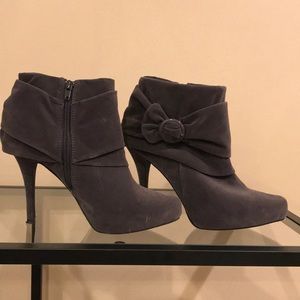 Charlotte Russe velvet booties